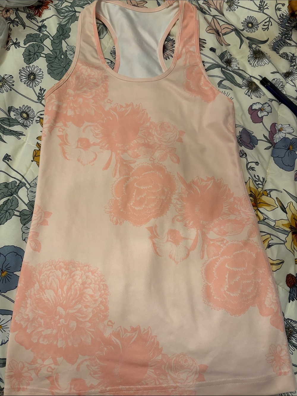 lululemon athletica Coral Tie-Dye Sports Tank